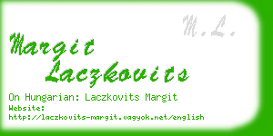 margit laczkovits business card